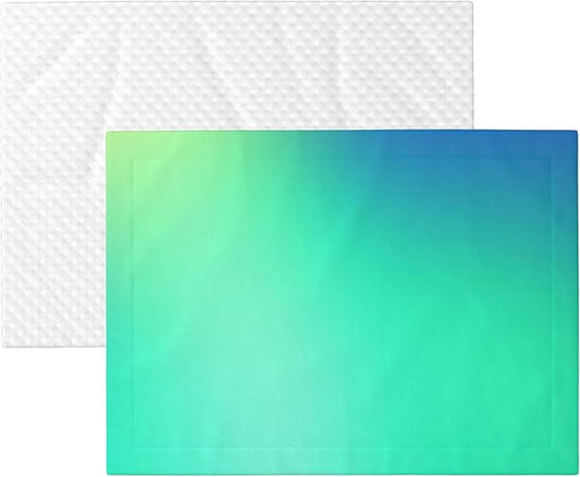 Waterproof Dog Blanket Soft Pet Blanket for Puppy Cat, Fleece Cat Throw Blankets for Furniture Bed Couch Sofa Reversible - Blue Green Colors