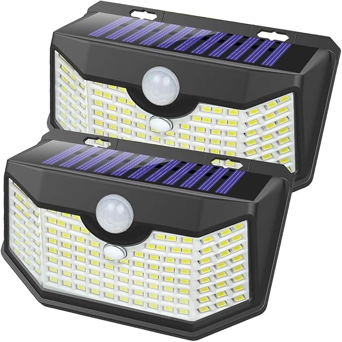 HMCITY 120 LED Outdoor Solar Lights