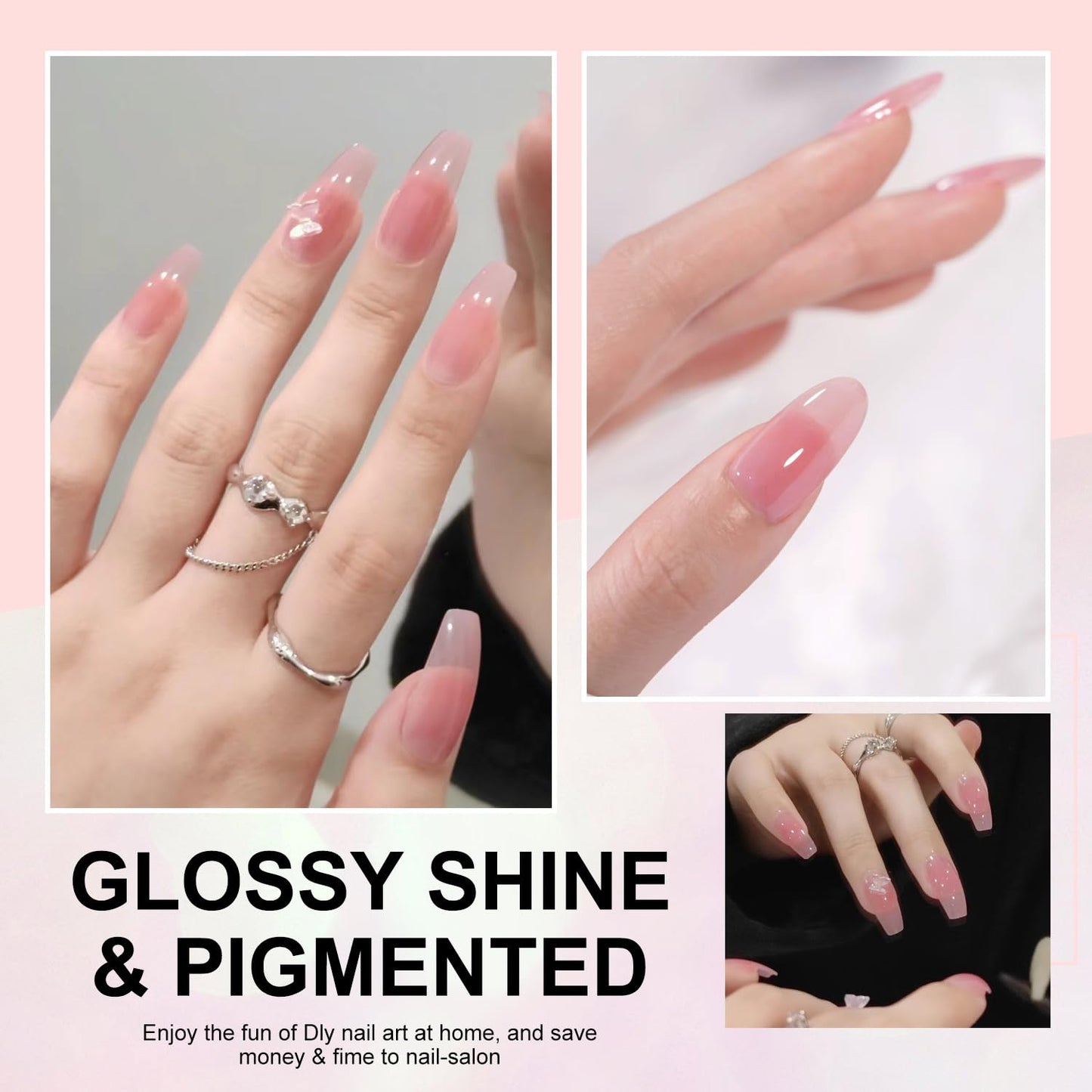Major Dijit Quick Dry Nail Polish Nude Pink Summer Nail Lacquer for Nail Art Regular Nail Polish 0.41 fl oz.