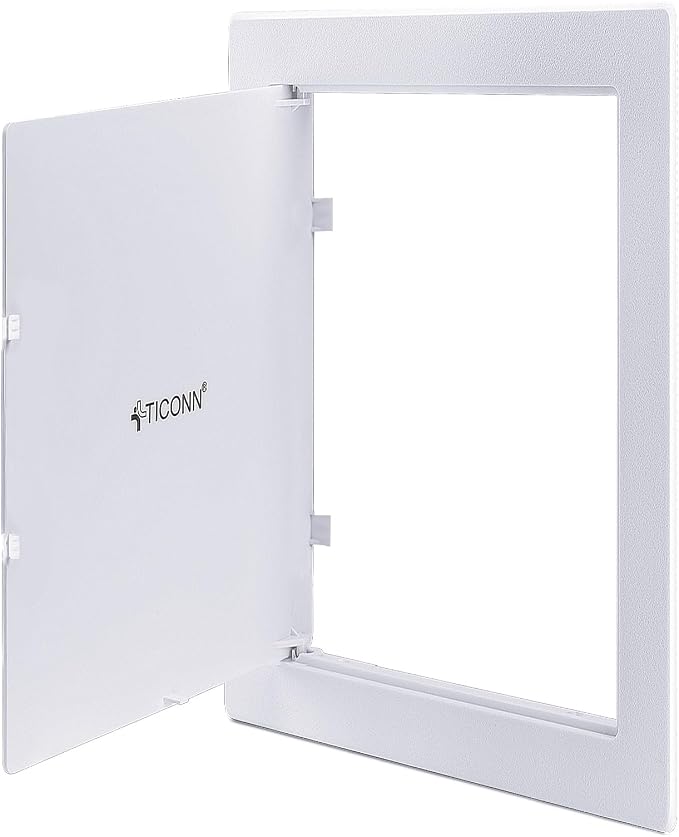 TICONN Access Panel for Drywall, 6 x 9 Inch ABS Plastic Wall Hole Cover Access