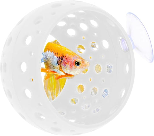 Betta Hideout Tunnel, Interactive Aquarium Decor, Aquarium Tunnel for Betta, Exciting Hiding Spot, White