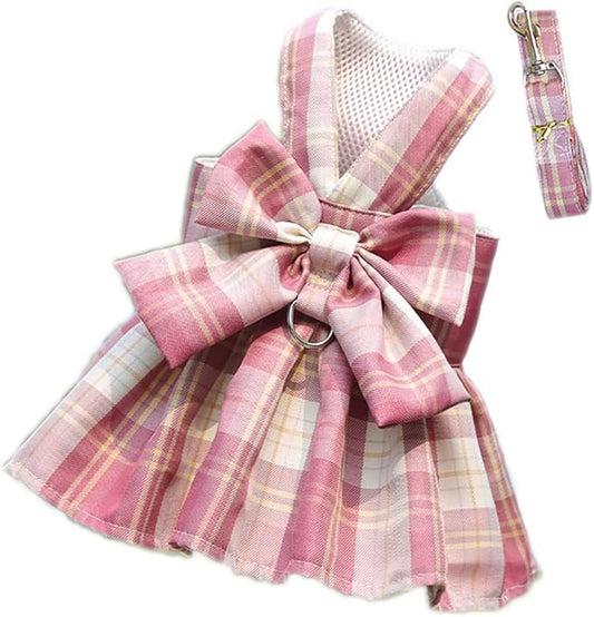 Dog Harness with Leash Soft Cute Puppy Vest for Small Dogs Harnesses Outdoor Walking Leashes