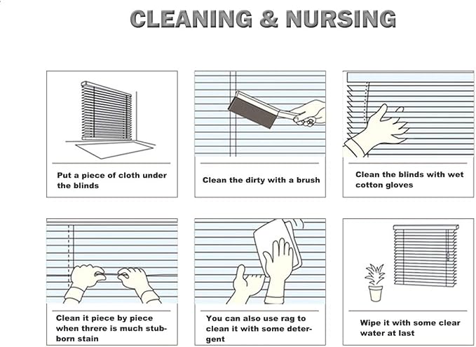 YIIBAII Mini Blinds Suitable for 40" W x 64" H Windows 1" Aluminum Horizontal