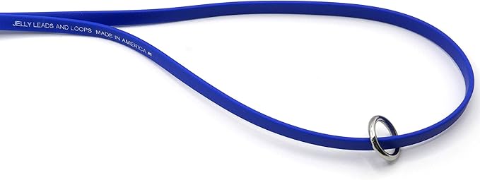 Jelly Pet Grooming Loops 3/8'' x 18'' W/Ring (Red) | Made in The USA