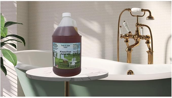 Naturally Preformed Enzyme Cleaner, Enzyme Solution, Multi-Purpose Cleaner, Laundry Additive and More - Concentrate - Fresh and Clean Scent -128oz
