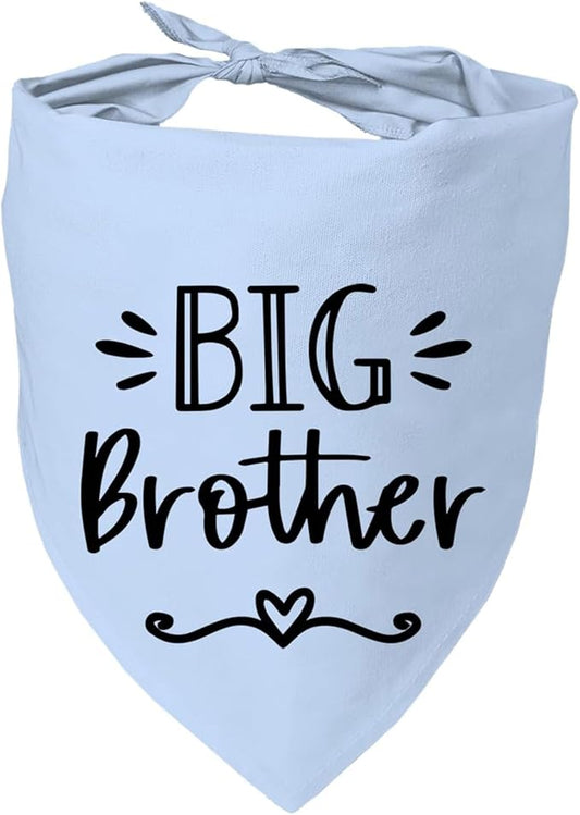 Big Brother Dog Bandanas, Pet Dog Triangle Scarf for Small Medium Large Pet, Baby Announcement Dogs Bandana Pets Scarf (Big Brother)