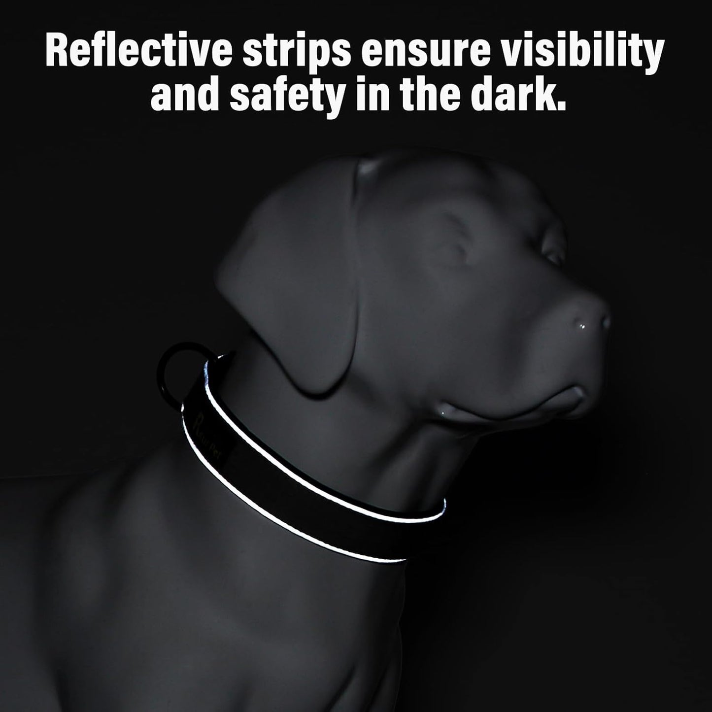 Plutus Pet Tactical Dog Collar, Reflective, Adjustable Heavy Duty Dog Collar, Soft Padded and Comfortable, for Small Medium and Large Dogs (Red, XS)