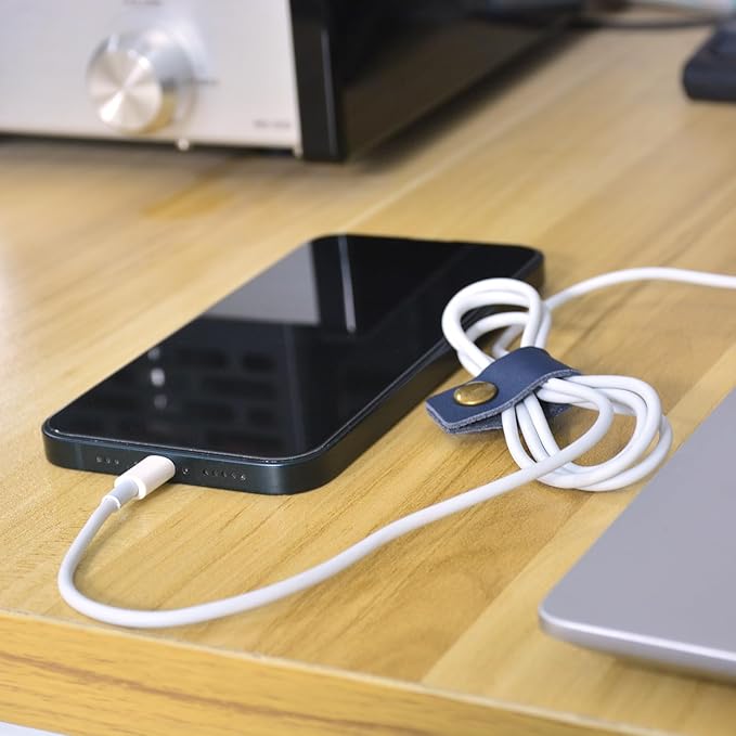 CAILLU Cord Organizer,Cord Keeper,Cable Organizer USB Holder,Cable Management,Cable Straps,Earbud case,wrap Headset Winder,Phone Earphone Clips Ties Stocking Stuffers for Men Gifts