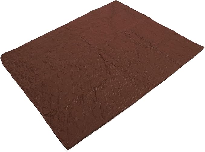 Dog Bed Cover, Pet Blanket Sofa Couch Furniture Protector for Large Dog, Noiseless Quilted Non Slip Bottom, Easy to Remove, 52x82 Inch Brown Polyester, TPU (52x82inch)