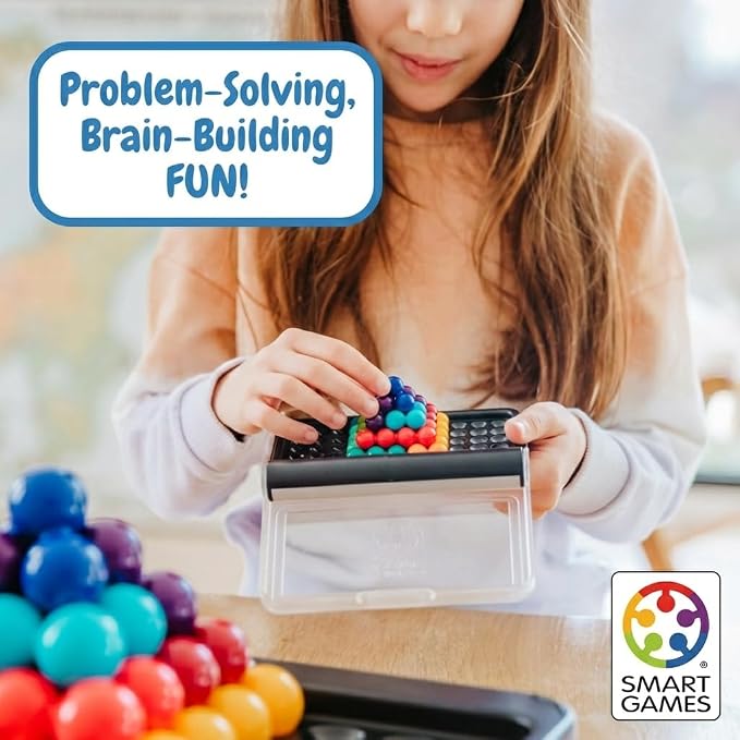 SmartGames IQ Puzzler Pro | Boost Logic and Problem Solving Skills | Level Up with 120 2D and 3D Challenges from Easy to Expert | Great for Ages 6 - Adult | A Fun Travel Game in a Portable Case