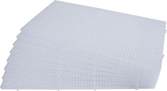 ALEGI Aquarium Grid Isolate Board Divider Fish Tank Bottom Black Filter Tray Plastic Crate (8pcs)