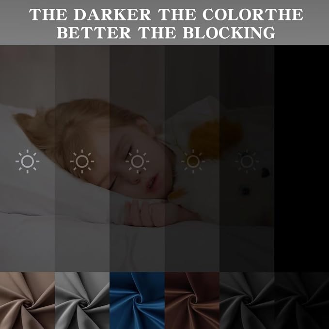 IGEMAEVE Blackout Curtains for Bedroom 1 Panel, Custom Curtains Thermal