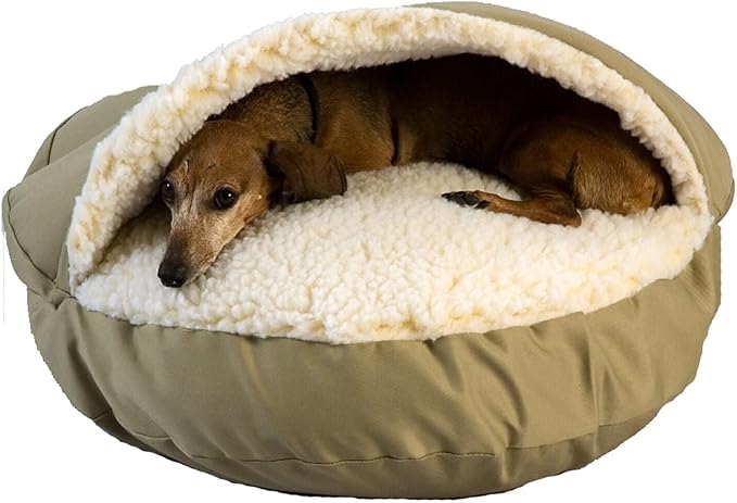 Snoozer Orthopedic Cozy Cave Pet Bed, X-Large, Khaki