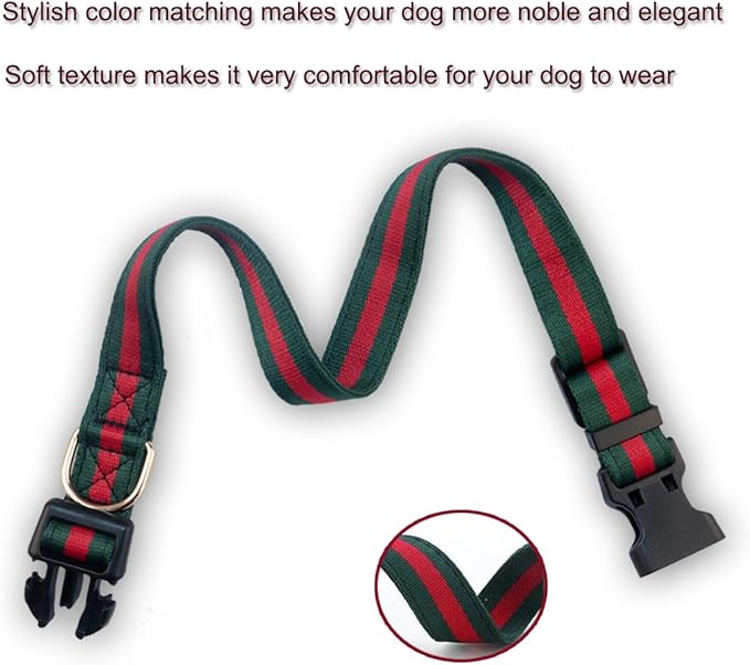 Premium Dog Collar and Leash,Safety and Durable Pet Collars Leashes,Luxury Fashion Dog Collar Gift Set for Medium Dogs