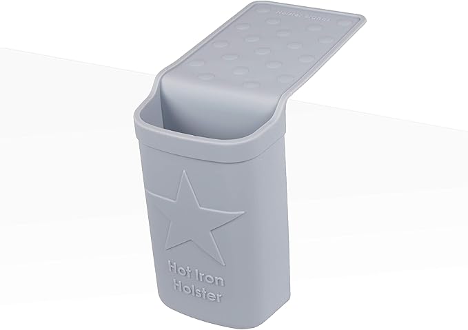 Hot Iron Holster | Adhesive-Free Silicone Storage Pocket for Organization and Travel | Heat Resistant to 500°F | Ideal for Curling Irons, Hair Straighteners, and other Hot Tools