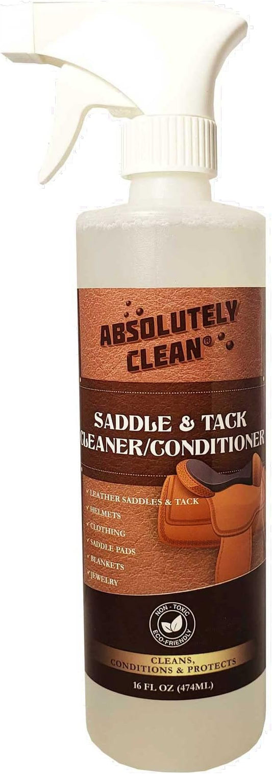 Absolutely Clean Amazing Saddle Soap Spray for Leather Cleaning & Tack Cleaner and Conditioner