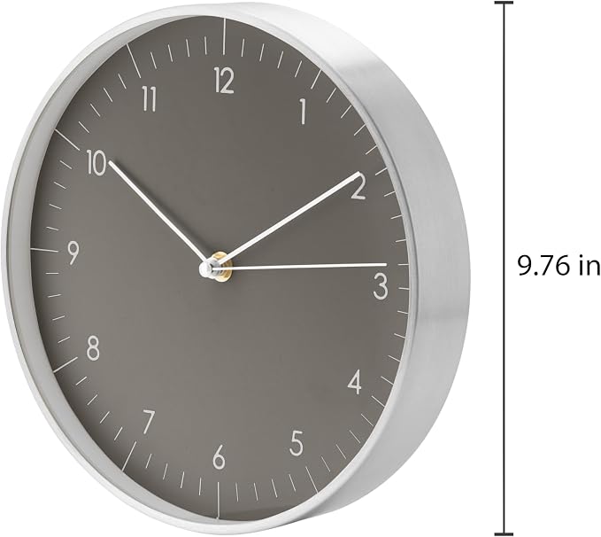LUUK LIFESTYLE Wall Clock with Silent Movement, Minimalist Scandinavian Design