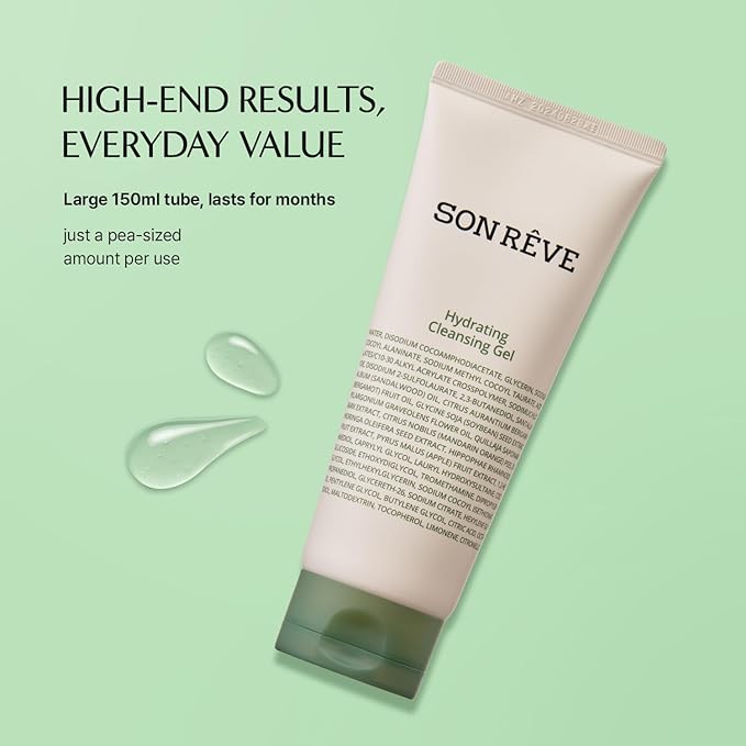 Hydrating Cleansing Gel - Hippophae Rhamnoides Fruit Extract - 6.76 fl.oz. Korean skincare