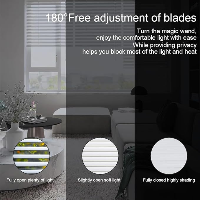 YIIBAII Mini Blinds Suitable for 24" W x 64" H Windows 1" Aluminum Horizontal