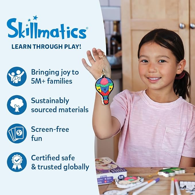 Skillmatics Foil Fun Animals Mega Pack, Foil Art Kit, Gift for Boys & Girls | Travel Toys, 150+ Stickers, DIY Activity Kit, Fine Motor Skills, Mess-Free, Screen-Free, Gifts for Kids Ages 4, 5, 6, 7, 8, 9