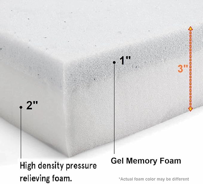 Pet Dog Bed Memory Foam Platform Pad (29x18x3 inches)