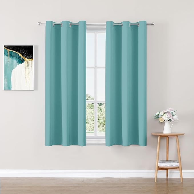 ChrisDowa Blackout Curtains 45 inches Long