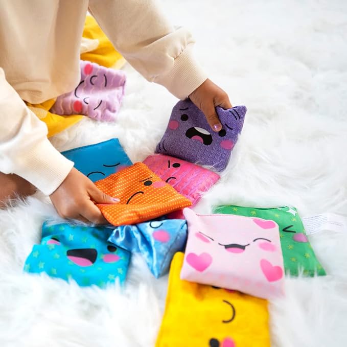 Educational Insights My Feelings Bean Bags - Social Emotional Learning Activities for Preschool, Toddler Sensory Toys & Therapy Games, Calm Down Corner Must Haves, Calming Toys for Kids Ages 3+