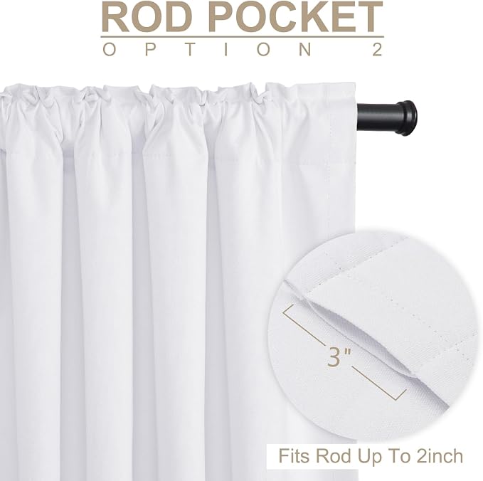 100% Blackout Shield Linen Blackout Curtains