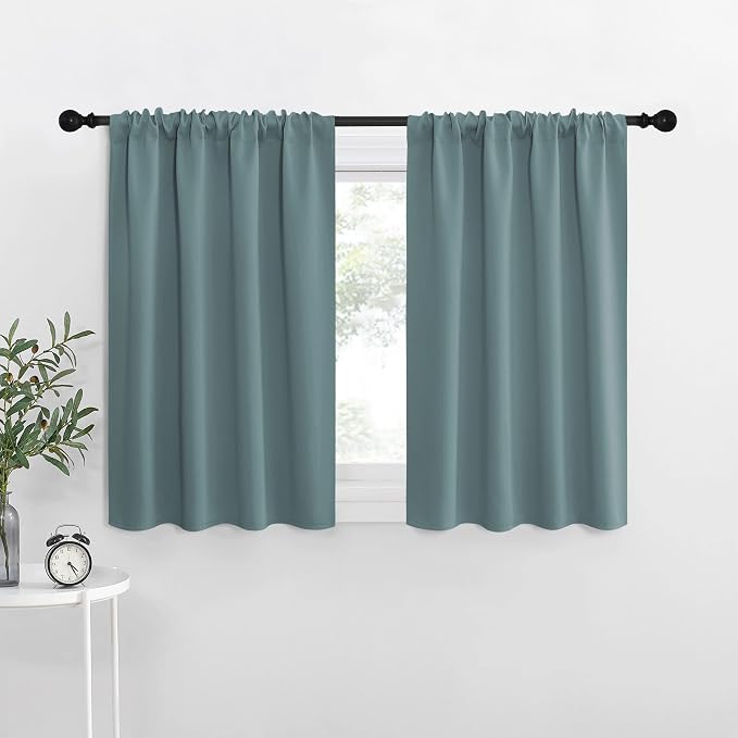 NICETOWN Kitchen Curtains, Short Blackout Curtains & Drapes, Thermal Insulated