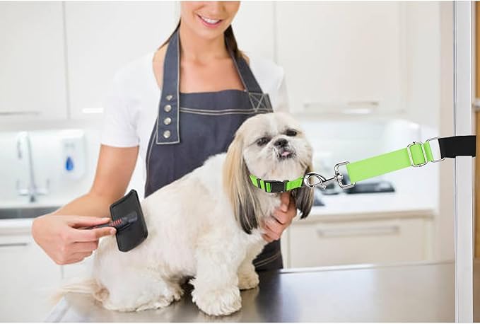 Pet Dog Grooming Table Arm Accessories Dog Grooming Loops for Table Arm Extender Adjustable Extension Loop Bathing Restraint Leash for Small & Medium Dogs(Olive Green & Light Blue)