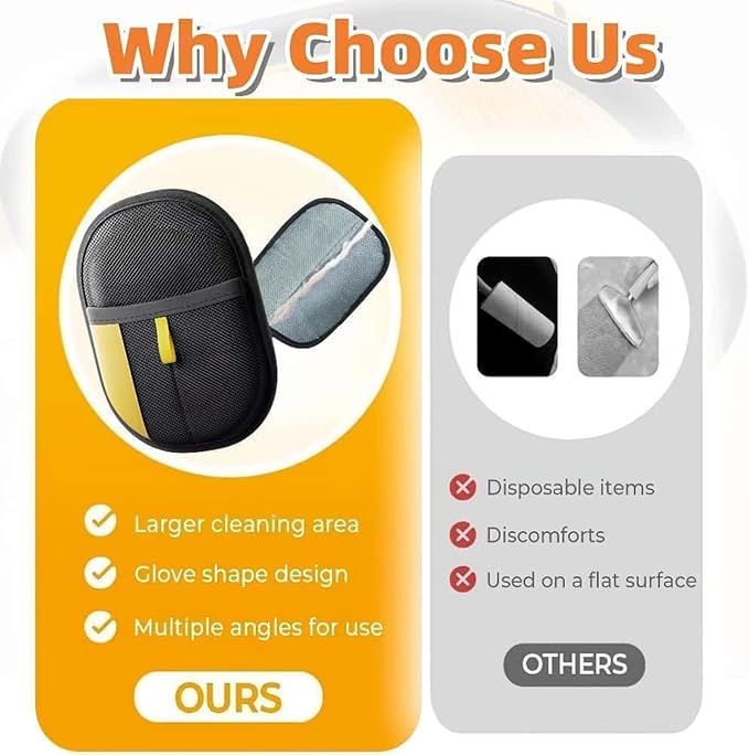 Pet Hair Removal Glove,Reusable Cat Dog Grooming Gloves Pets Hair for Dogs, Cats & Horses with Long and Short Hair Fur (3PCS)