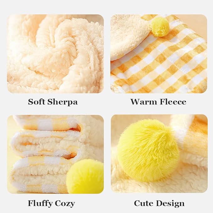 3Pcs Blankets Soft Fluffy Sherpa Fleece Pet Blanket Plaid Blanket for Dog Puppy Cat (Plaid-3pcs, Small)