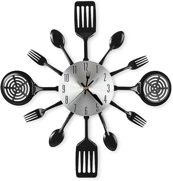 16 Inch Cutlery Kitchen Wall Clocks