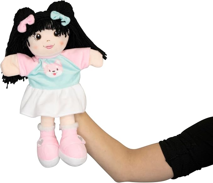 Hand Puppets for Kids (Lillie) – 14" Soft Plush Toy