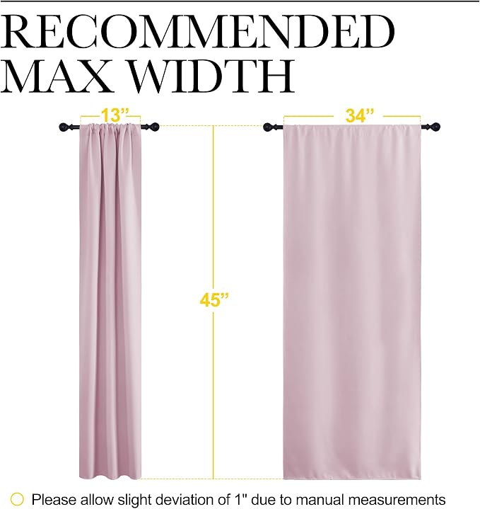 NICETOWN Kitchen Curtains Thermal Insulated Curtains & Drapes, Small Window