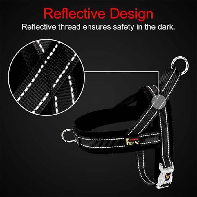 Plutus Pet No Pull Dog Harness with Breathable Mesh Padded, Adjustable Reflective Escape Proof Dog Harness, Quick Fit Dog Vest Harness for Small Medium Large Dogs(XXS, Cyan)