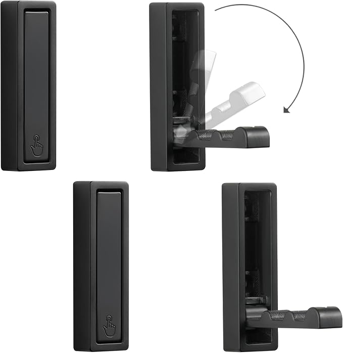 Folding Wall Hooks, Heavy Duty Zinc Alloy No Rust Fold Up Hooks