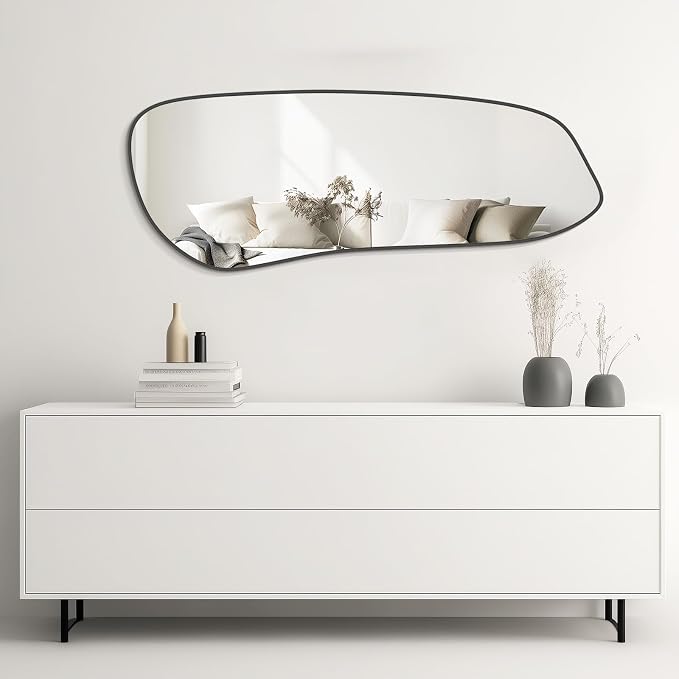 WallBeyond Irregular Wall Mirror, Asymmetrical Mirror Wall Mounted