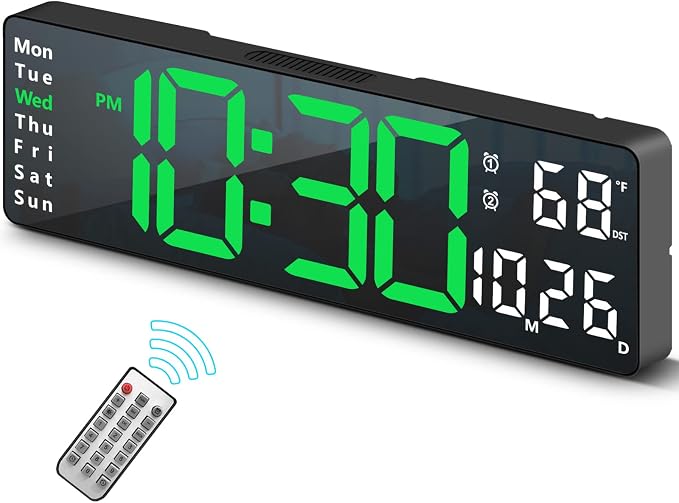 Digital Clock, Digital Wall Clock