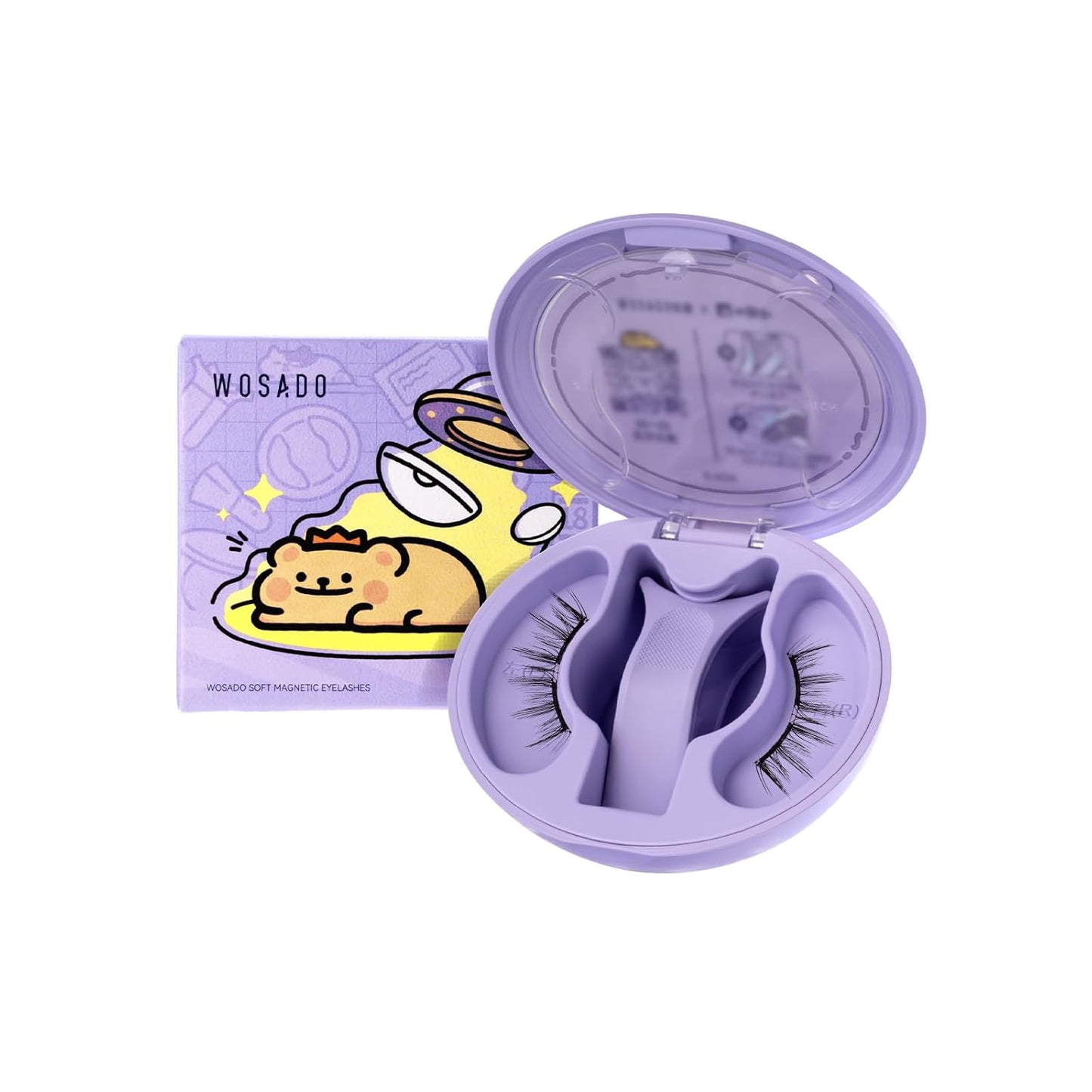 Soft Magnetic Eyelashes Kit with Applicator, No.10 Ultra Black BearisBug, Reusable Glue-free Wispy Magnetic Lashes, Cruelty-free False Lashes, Waterproof, Lightweight, Suit for Heavy Makeup