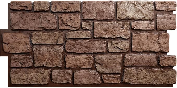 EverStone Cobblestone Faux Stone Panel, Texas Color