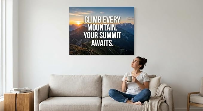 Oversized 17x24 Motivational Posters Set of 6