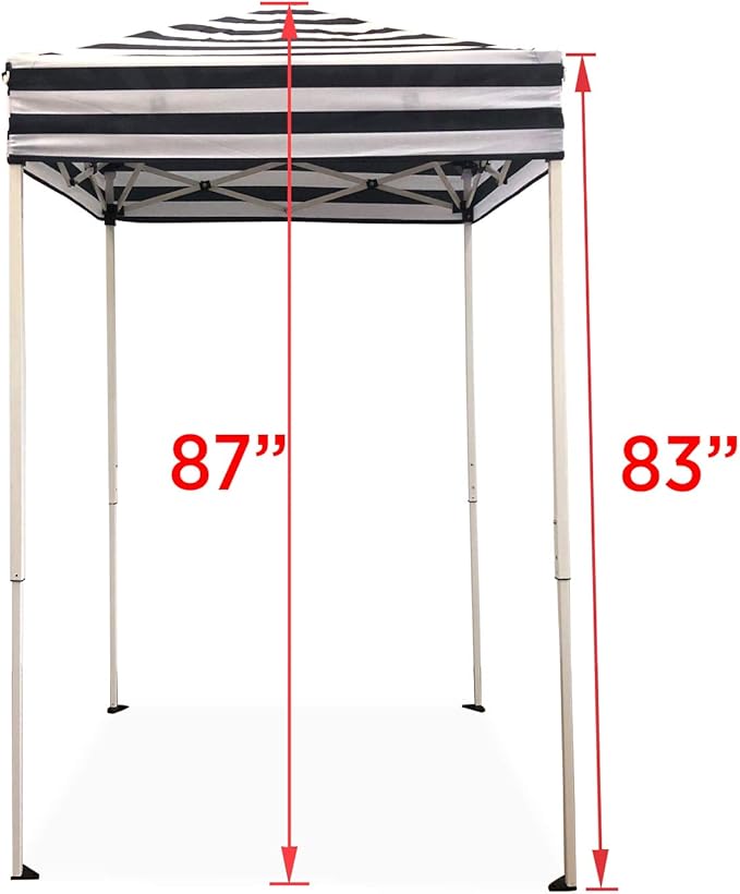 Impact 4'x4' Pop up Changing Dressing Room, Black and White