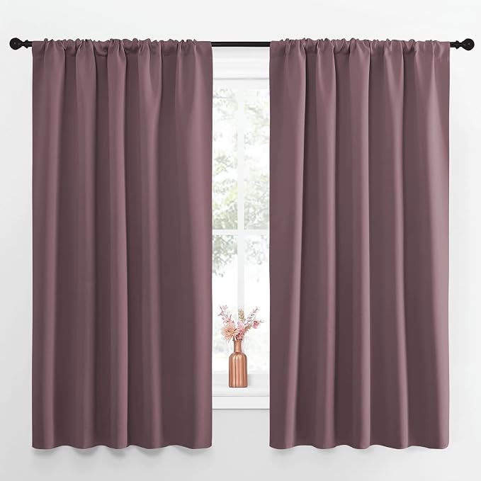 NICETOWN Blackout Curtains for Living Curtains, Room Darkening Curtains &