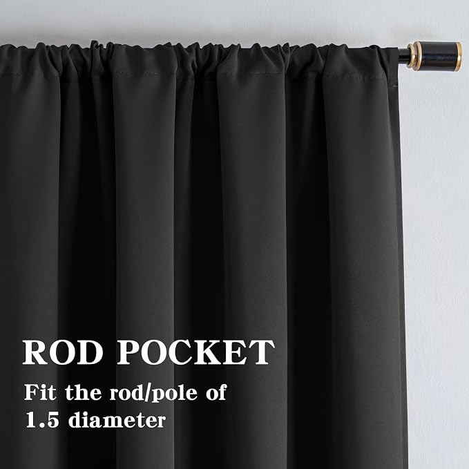 IGEMAEVE Blackout Curtains for Bedroom 1 Panel, Custom Curtains Thermal