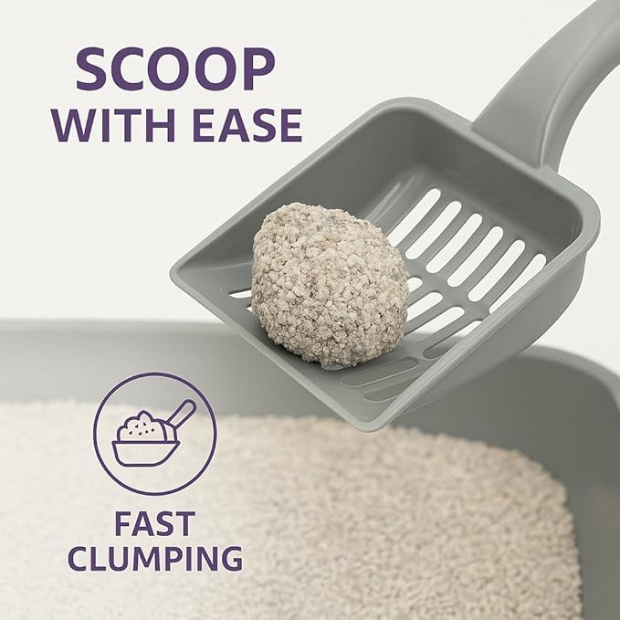 Lavender Scented Cat Litter – 37.8 lb / 20L, Fast Clumping, Natural Odor Absorption, Lightweight Formula, Made with Turkish White Bentonite
