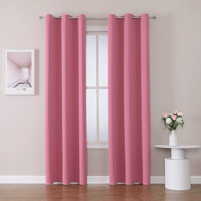 ChrisDowa Blackout Curtains 72 inches Long