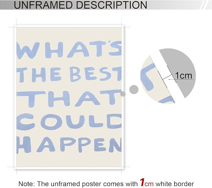 Yaasilinage Daily Reminder Positive Canvas Wall Art, Positive Affirmations Wall