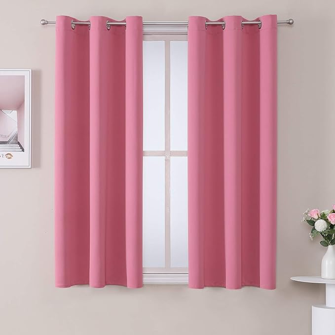 ChrisDowa Blackout Curtains 48 inches Long