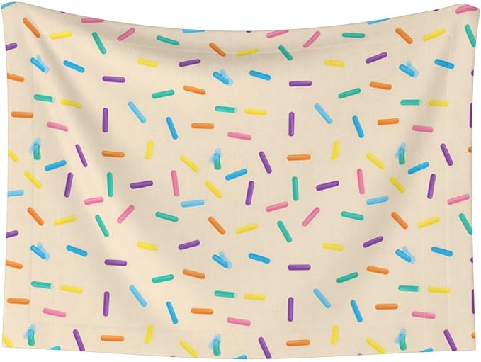Two Sided Plush Pet Blanket for Crates Carriers Home Use, White Donut, Reversible Throw with Cozy Dot Fabric and Silky Reverse for Small Large Pets